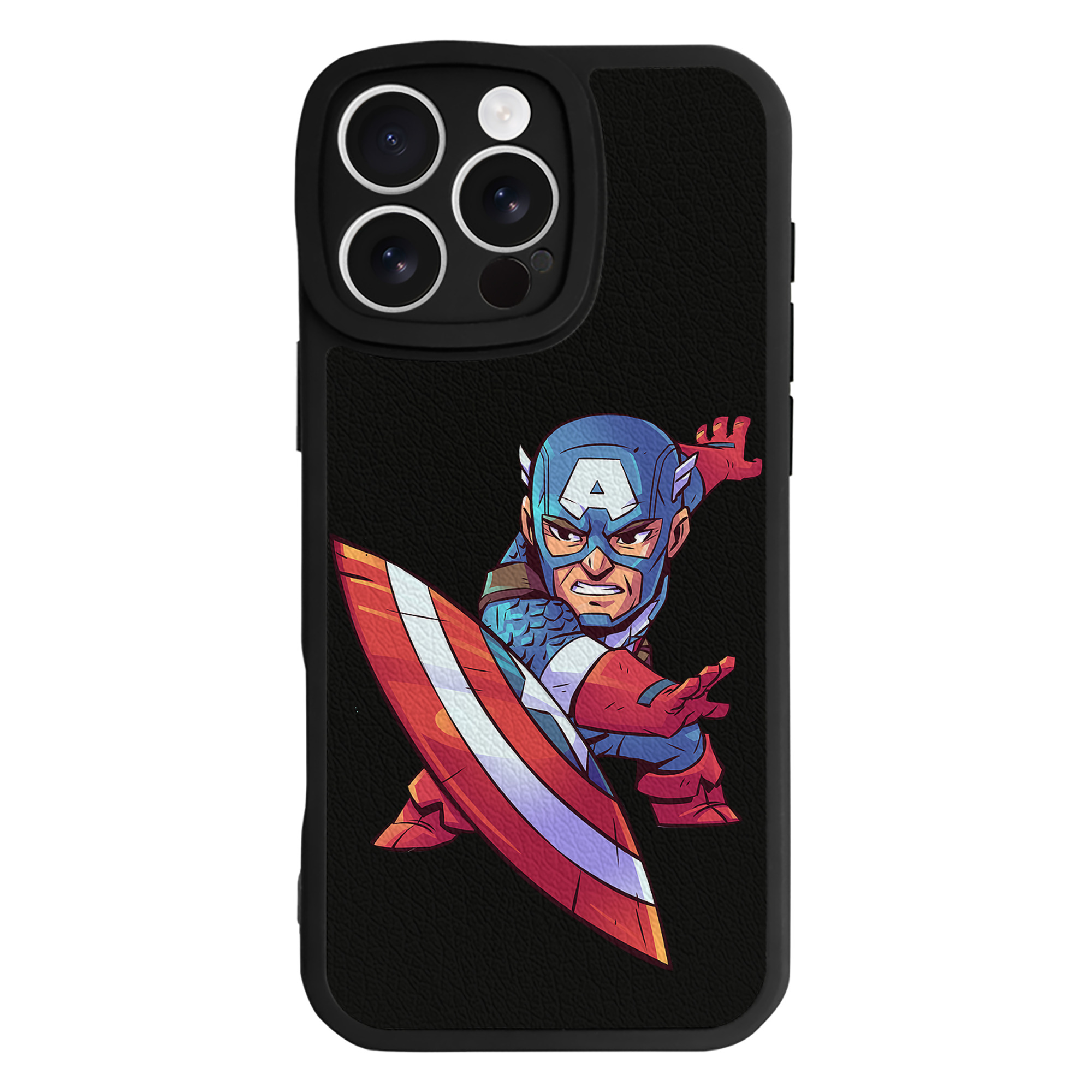 （画像用） アベンジャーズ The Avengers 【iPhone 16シリーズ対応】シリコンスマホケース（レザー調） 材質：シリコン